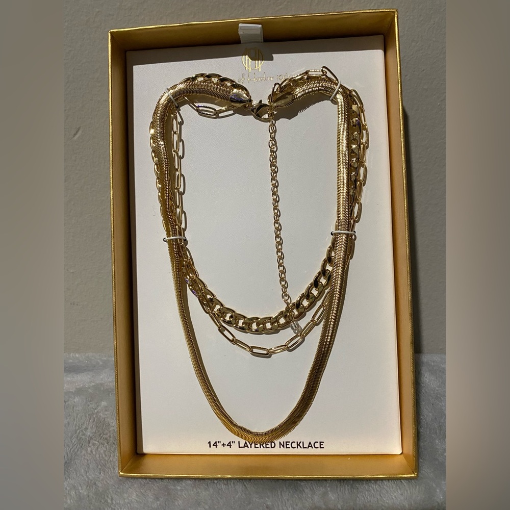House of Harlow 1960 Gold Layered Necklace